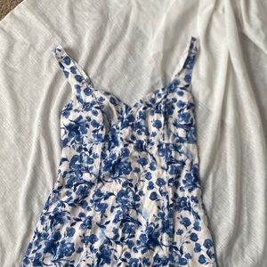 Abercrombie & Fitch Blue and White Patterned Dress